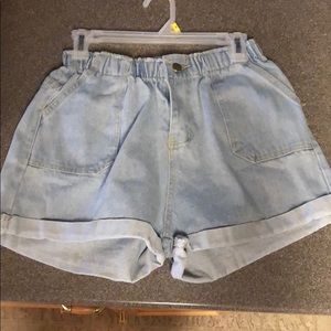 High Waisted Jean Shorts